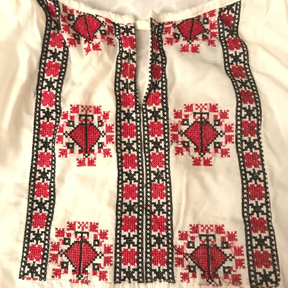 Angie Embroidered Peasant Top - boho ethnic design - Picture 3 of 5